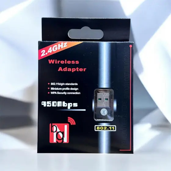 🔌⚡ Mini Adaptador USB Wireless 2.4GHz 950Mbps 💻📶 Wi-Fi Rápido e Estável 🚀🔥