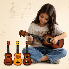 Violão De Brinquedo Mini Ukulele Infantil Guitarra Instrumento Musical de criança