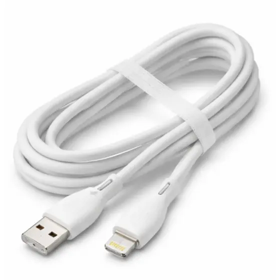 Cabo Lightning Usb Branco iPhone 11 12 13 14 Pro Max Turbo Branco - 1 Metro