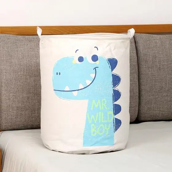 Cesto Organizador Multiuso Tecido Dobrável Roupa Brinquedos Lavanderia