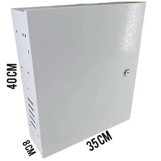 Caixa Metalica Vertical Organizadora Para DVR CFTV Intelbras/Hikvision/PPA/Positivo/Hilook