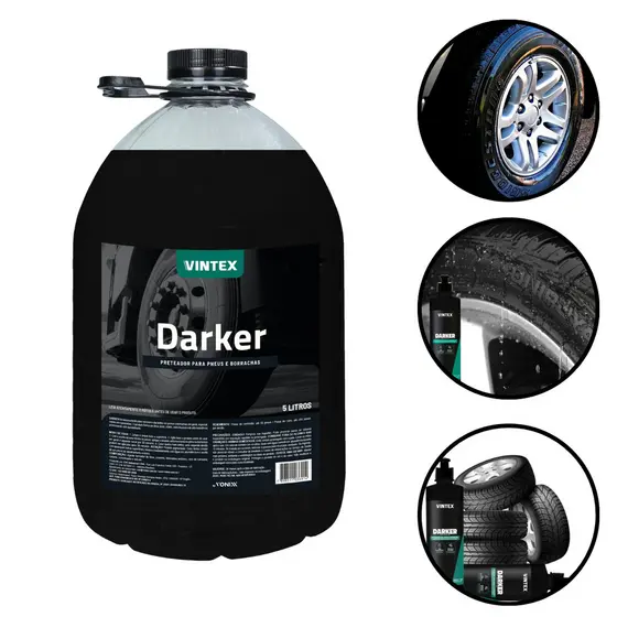 Darker 5l Vintex Pneu Pretinho Renova Borracha