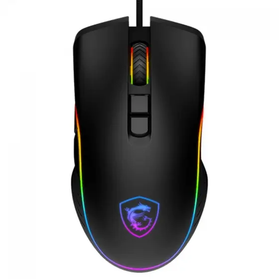 Mouse Gamer MSI Forge GM300, RGB, 7200 DPI, 7 Botões, Preto, FORGE GM300