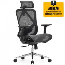 Cadeira de Escritório Diretor Dr.Office Giratória Ergo, Mesh Respirável, Regulagem de Altura