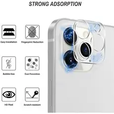 pelicula câmera lente de vidro 3D protetor para iphone 16 15 14 13 12 11 pro plus mini max