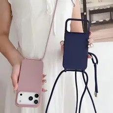 Capinha Case Com Alça Para iPhone 14/15 PLUS/16E 17 17AIR 17PRO 17PROMAX 12PROMAX