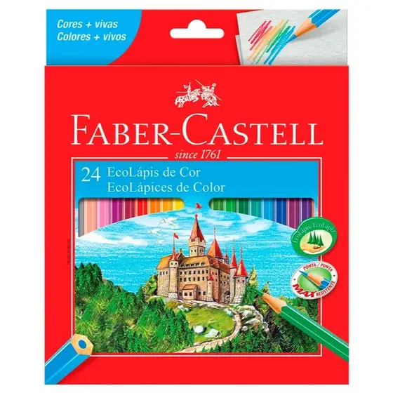 Faber-Castell EcoLápis de Cor 24 Cores
