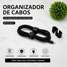 Kit Organizador De Cabos Clip Para Carregador E Fones