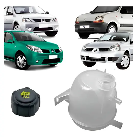 Reservatório Água Radiador Clio Sandero Logan Kangoo Duster Com Tampa