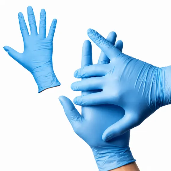 300 Unidades Luvas Nitrílicas Azul Sem Pó Sem Látex Descartável Uso Profissional Doméstico