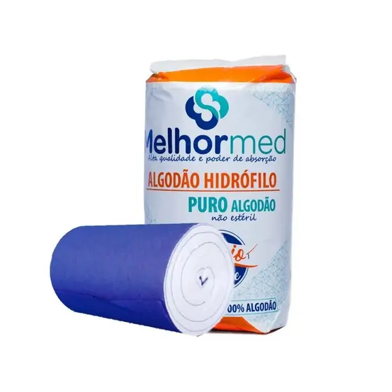 Rolos Algodão Hidrófilo MelhorMed 250gr COM ANVISA