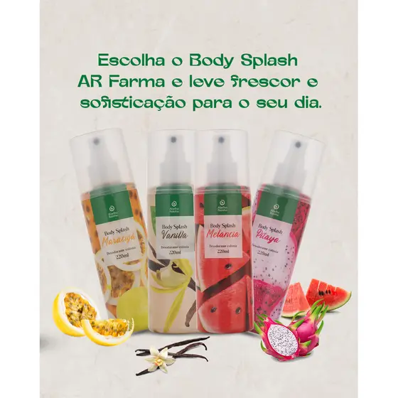 Body Splash 220ml Abelha Rainha Frescor Irresistível e Fixação Prolongada As Melhores Fragrâncias