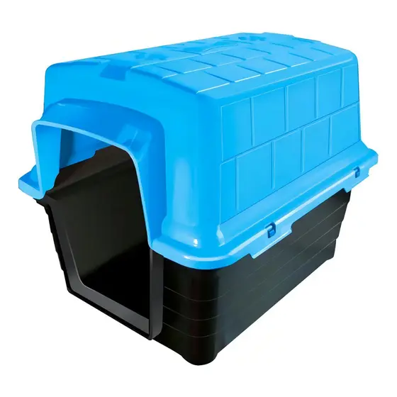 Casinha Cachorro Furacão Pet N1 Raças Pequenas Azul Filhote Cama Casa Cães Resistente Abrigo