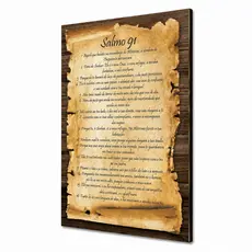 Quadro Salmo 91 Para Parede Quadro Cristão Para Sala Quarto Quadros Decorativos Frases Bíblicas Salmos Placa Decorativa
