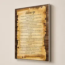 Quadro Salmo 91 Para Parede Quadro Cristão Para Sala Quarto Quadros Decorativos Frases Salmos Placa Decorativa