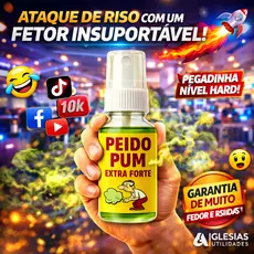 Spray de Peido Pum Zoação Garantida Pegadinha Trolagem Peido Super Forte Tik Tok
