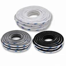 Fita Escovinha 7x10mm 10 Metros Veda Fresta Porta Janela Escova Vedação Adesiva Autocolante