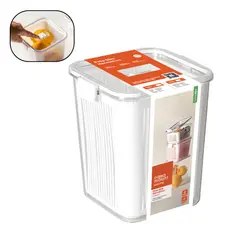 Pote Hermético Paramount Slim para Geladeira 3,05l Frutas Legumes Verduras