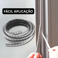 Veda Fresta 7x10mm Escova Adesiva com Vedação 3M Completa para Insetos e Ruídos