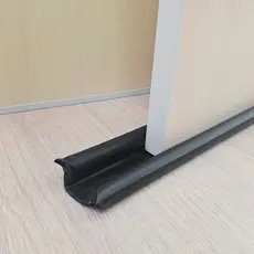 Rolinho Soleira de Veda Fresta Protetor de Porta Impermeável 80/90/100cm Preto