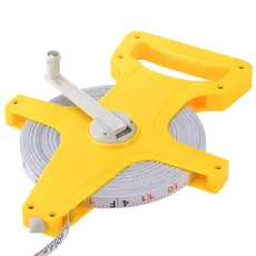 Trena Métrica 50 Metros Longa Manivela Fibra Vidro Profissional