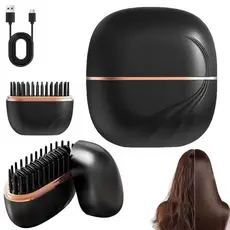 Escova Alisante de Cabelo Mini Recarregável Portátil, Estrutura Antiqueimadura, Chapinha Sem Fio Compacta para Viagem