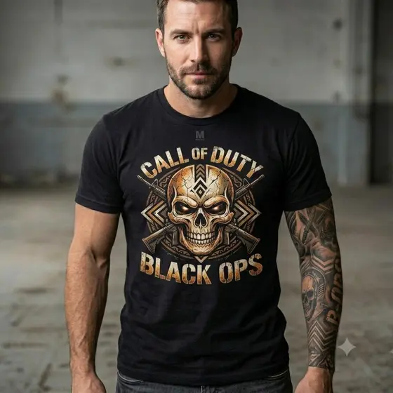 Camiseta BLACK OPS camisa blusa masculina presente promoção tshirt caveira exclusiva lançamento