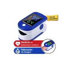 Oximetro Digital De Dedo Medidor De Saturação E Batimentos Cardiacos Portatil Display Led