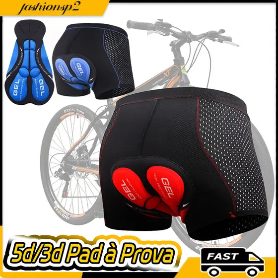 Short Calções De Ciclismo Masculino Bicicleta Roupas Mtb De Ginásio De Secagem Rápida Respirável 5d/3d Pad à Prova