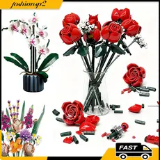 Compatível Com Lego Flower Bouquet Bloco De Construção Dia Dos Namorados Decoração De Presente