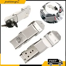 Conjunto Travas E Fechaduras Baú Moto Aluminio Com Chaves