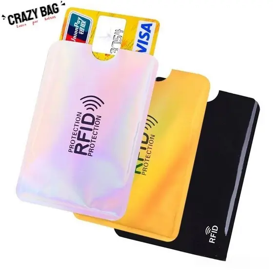 1 Pcs RFID Anti-Scanning Capa Protetora Metal Alumínio LTLS
