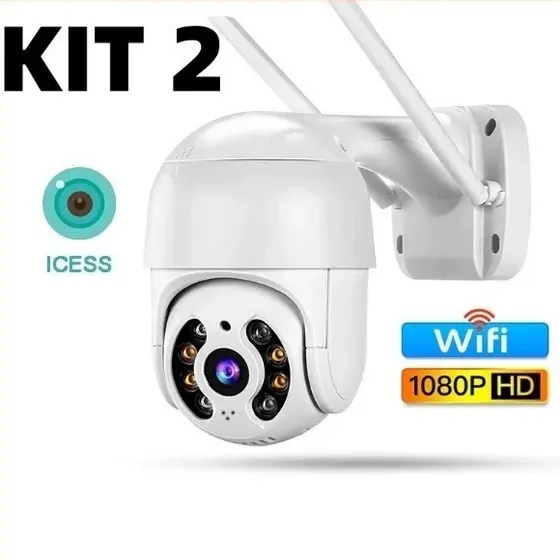 Câmera A8 Externa Ip A Prova D'água - Infravermelho Alarme Wifi Hd Sensor De Movimento Bivolt