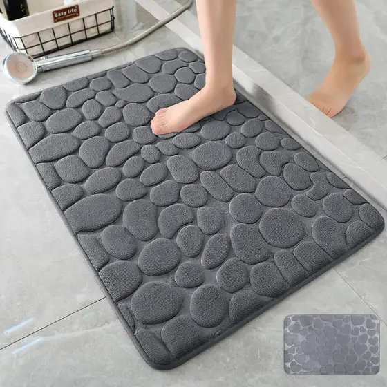 kit Tapete para Banheiro de Secagem Rápida e Super Absorvente Ideal para Chuveiro Cozinha e Varanda
