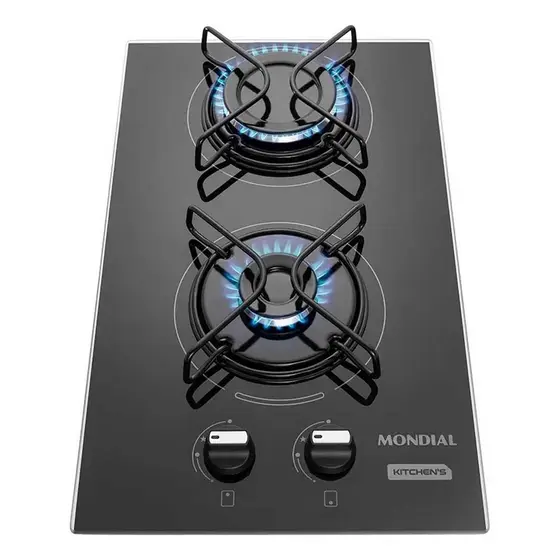 Cooktop A Gás 2 Bocas Mondial Bivolt Ctg-04 Preto