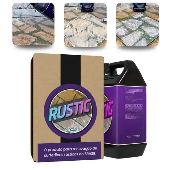 Rustic Revitaliza Limpa Sujidades Eficiente Quintal Calçada