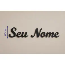 Nome Personalizado em MDF 60mm de Altura | Palavra Decorativa para Parede