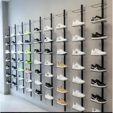 expositor de sapatos e tênis 1metro com 5 plataformas