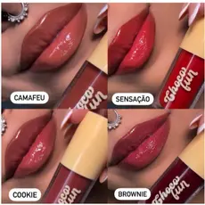 Batom Líquido Matte Tint Cream Choco Fun Fenzza – Cores Au Lait, Fondue, Flan e Ganache – Longa Duração