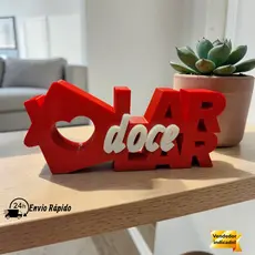 Letreiro Decorativo “Lar Doce Lar” em Plástico Premium – Enfeite Mesa Sala Quarto Escritório Decoração Presente