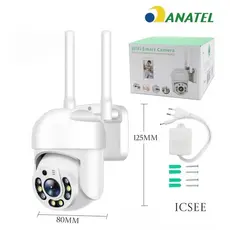 Câmera de Segurança Wi-Fi 2.4G Inteligente ICSEE com Visão Noturna HD jehnny