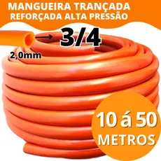 Mangueira 3/4 Siliconada 2mm Profissional 10m a 50m - Reforçada Sítio e Indústria