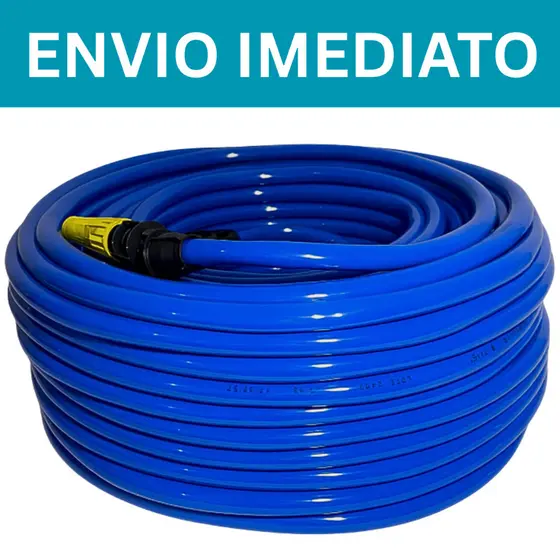 Mangueira de Jardim Reforçada Lisa Flexível e Resistente 20m Completa com Esguicho