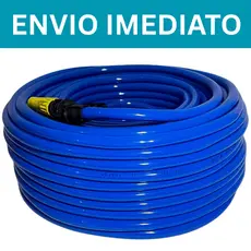 Mangueira de Jardim Reforçada Lisa Flexível e Resistente 30m Completa com Esguicho
