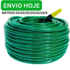Mangueira De Jardim Trançada Reforçada Metros Completa Limpeza Quintal