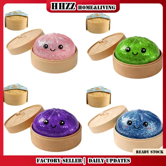 Brinquedo De Pão De Simulação Mole De 5.5 Cm De Lodo , Mini Cozido No Vapor De Descompressão Infantil , Alívio De Estres