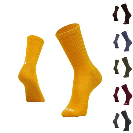 Meia Algodão Cano Alto Casual Academia Performance Esportiva Treino Masculino Feminino Socks Co.