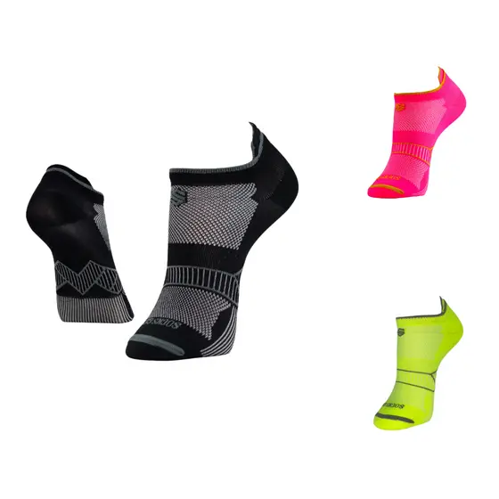 Meia Poliamida Cano Soquete Preto Corrida Ciclismo Profissional Treino Masculino Feminino Socks Co.