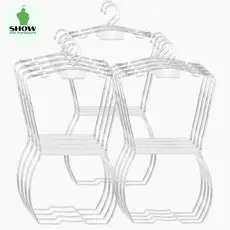 Kit com 5 Cabides Silhueta Adulto – Visual Clean e Sofisticado