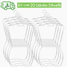 Kit com 20 Cabides Silhueta Adulto – Organização Prática e Moderna